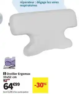 Conforama Oreiller Ergomax offre