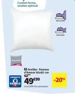 Conforama Oreiller Pomme d'Amour offre