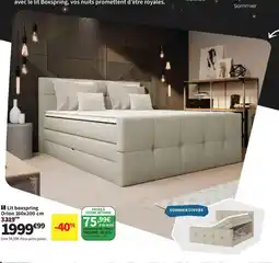 Conforama Lit boxspring Orion offre