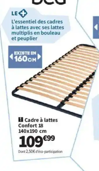 Conforama adre à lattes Confort 18 offre