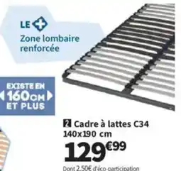 Conforama Cadre à lattes C34 offre