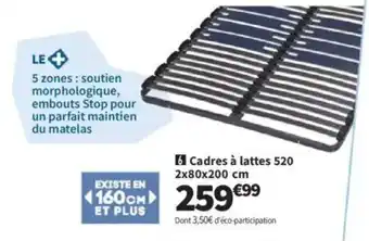 Conforama Cadres à lattes 520 offre