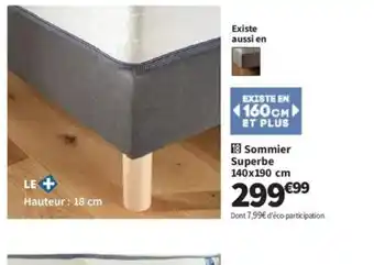 Conforama Sommier Superbe offre