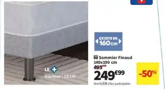 Conforama Sommier Finaud offre