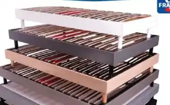 Conforama Sommier finition bois en kit Wekit offre