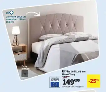 Conforama Tête de lit tissu Chery offre