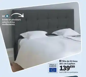 Conforama Tête de lit tissu Capiton offre