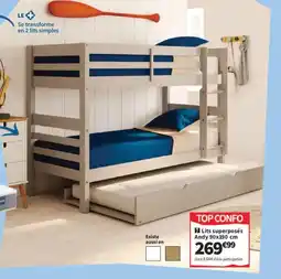 Conforama Lits superposés Andy offre