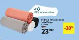 Conforama Drap-housse satina offre