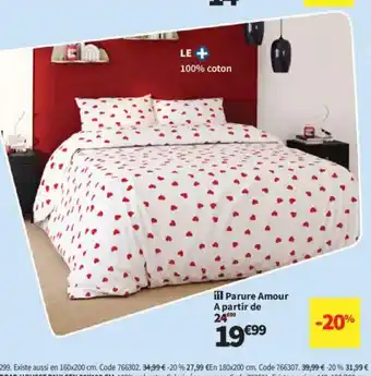 Conforama Parure Amour offre