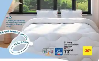 Conforama Couette Thermorégulation offre