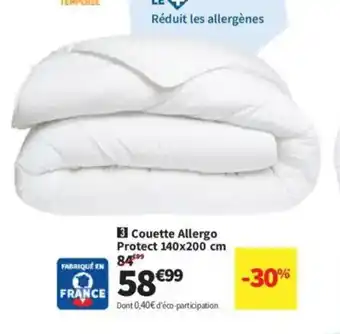 Conforama Couette Allergo Protect offre