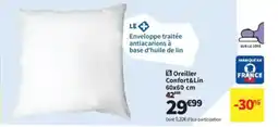 Conforama Oreiller Confort & Lin offre