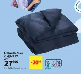 Conforama Couette Ysaia offre