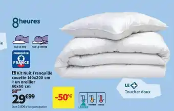 Conforama Kit Nuit Tranquille couette + un oreiller offre