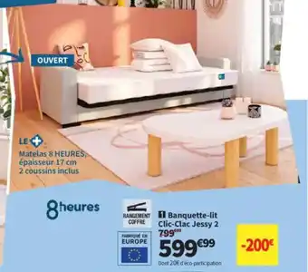Conforama Blanquette-lit Clic-Clac Jessy 2 offre