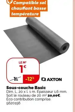 Weldom Sous-couche Basic offre