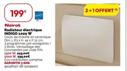 Weldom INDIGO Radiateur électrique 1000 W offre