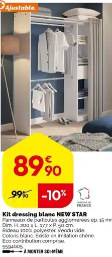 Weldom NEW STAR Kit dressing blanc offre