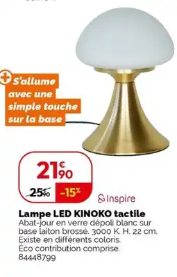 Weldom KINOKO Lampe led tactile offre