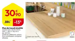 Weldom Plan de travail stratifié offre
