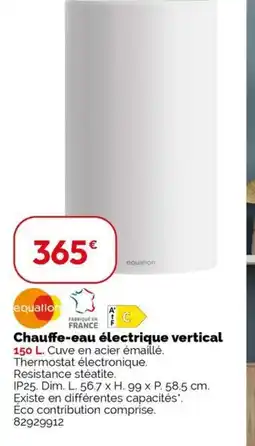 Weldom Chauffe-eau électrique vertical offre