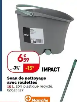 Weldom Seau de nettoyage avec roulettes offre