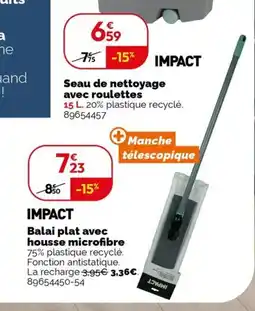 Weldom Balai plat avec housse microfibre offre
