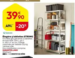 Weldom Étagère 5 tablettes offre