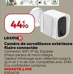 Caméra de surveillance extérieure filaire connectée