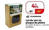 STANDERS Lot de 300 vis plaque de plâtre
