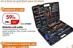 Weldom Mallette 108 outils offre