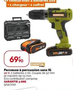 Weldom Perceuse à percussion sans fil offre