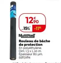 Weldom Rouleau de bâche de protection offre