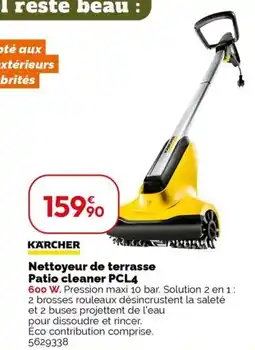 Weldom KÄRCHER Nettoyeur de terrasse Patio cleaner PCL4 offre