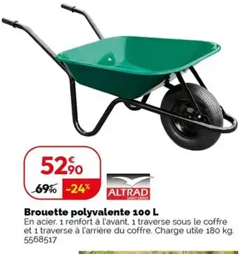 Weldom Brouette polyvalente offre