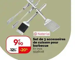 Weldom Set de 3 accessoires de cuisson pour barbecue offre