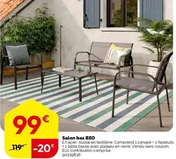 Weldom BEO Salon bas offre