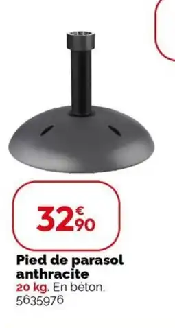 Weldom Pied de parasol anthracite offre