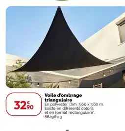 Weldom Voile d'ombrage triangulaire offre