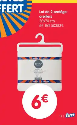b&m Lot de 2 protège- oreillers offre