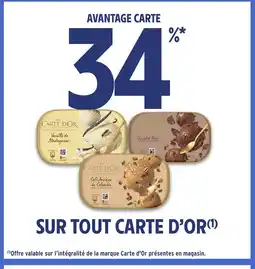 Intermarché CARTE D'OR Sur tout offre