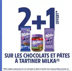 Intermarché MILKA Sur les chocolats et pâtes à tartiner offre