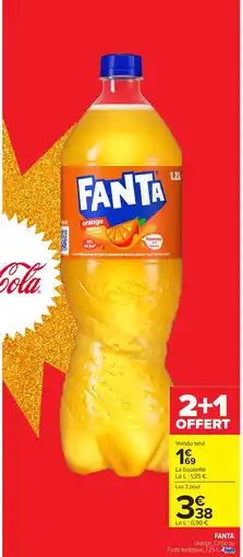 Carrefour FANTA Orange, Citron ou offre
