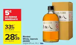 Carrefour AKASHI Blended Whisky Japonais offre