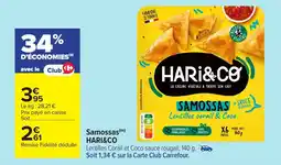 Carrefour HARI&CO Samossas offre