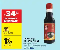 Carrefour MEI ASIA CHINE Sauces soja offre