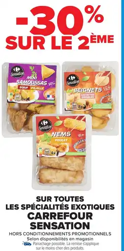 Carrefour Sur toutes les spécialités exotiques carrefour sensation offre