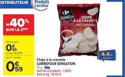 Carrefour Chips à la crevette carrefour sensation offre