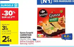 Carrefour Gyoza surgelé carrefour sensation offre